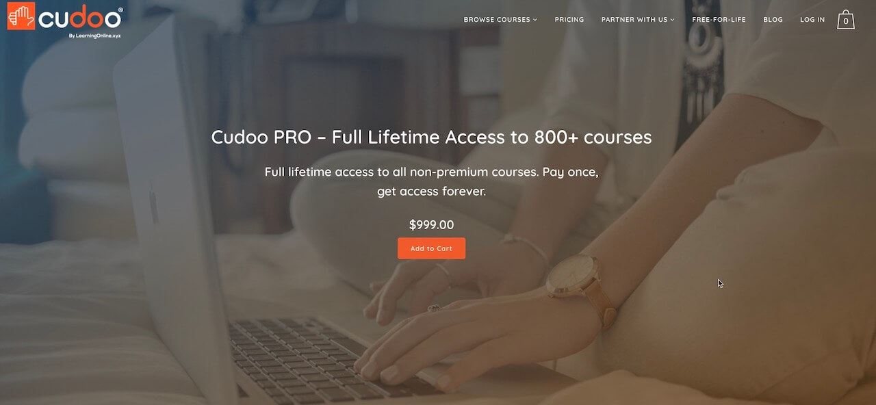 $49 Cudoo Pro Online Learning Lifetime Membership