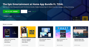 $189.99 The Epic Entertainment at Home App Bundle Ft. TIDAL