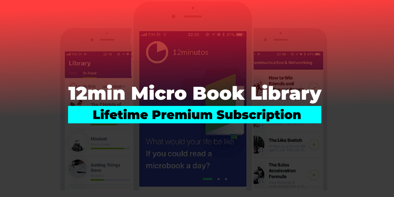 12min Micro Book Library Lifetime Premium Subscription