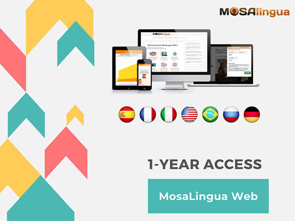 MosaLingua Language Learning Fluency Bundle One Year Subscription